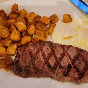 Steak and eggs