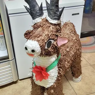 a dog wearing a crown