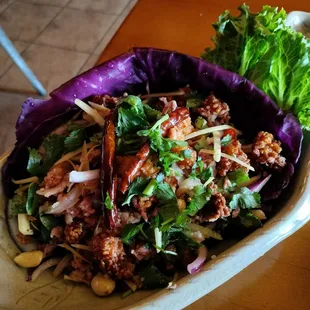 Crispy rice salad