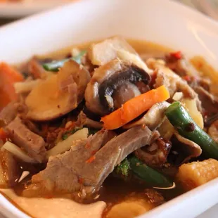 Gang pa, jungle curry with duck. Yeah, baby!