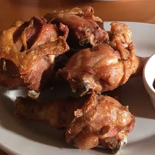 Fried chicken. I mean, just look at that gloriously crispy skin. Inside was still super tender. And the sauce was