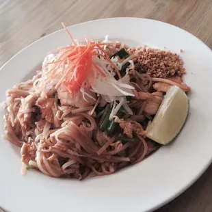 The chicken pad Thai was decent.