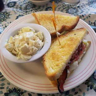 Grilled BLT on sour dough w/ potato salad