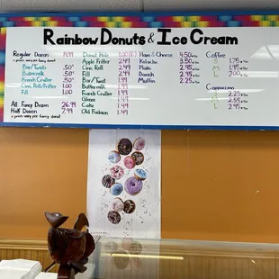 Rainbow Donuts & Ice Cream