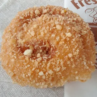 Crumb donut is delicious