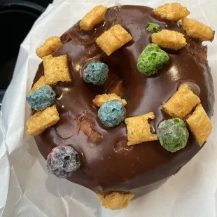 Capt Crunch chocolate glazed