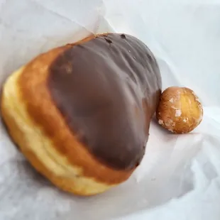 My daughter's chocolate bar with bonus do ut hole.