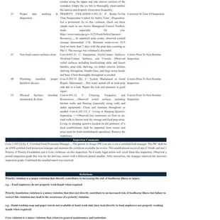 Food Safety Inspection Grade "C" look violation 53.