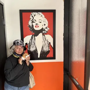 Diana with Marilyn, enjoying Coke