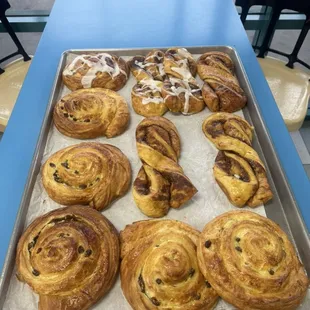 Raisin Roll and Cinnamon Twist