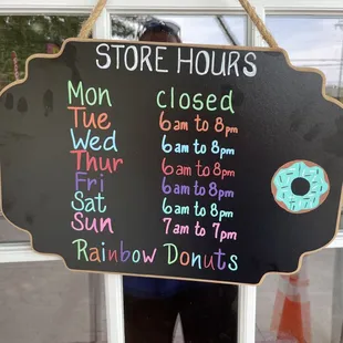 Updated store hours in new location.