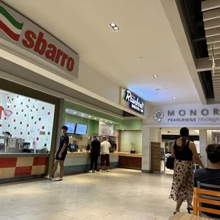 Upstairs food court. Rainbows Drive Inn