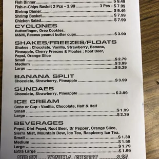 Take out menu 3