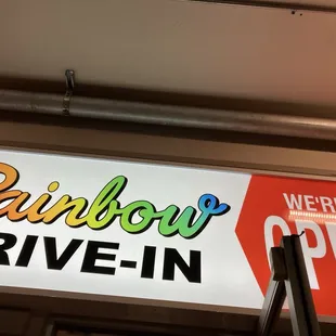 Sign from the back door