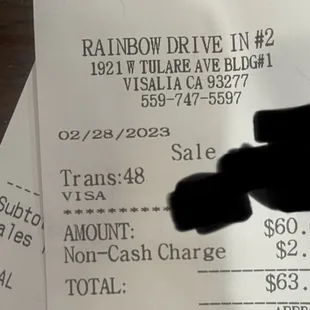Non cash charge