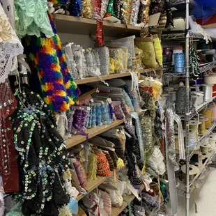 Incredible selection of trims and embellishments by the yard - mostly $2-5/yard