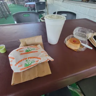 Torta, Agua Fresca, y Flan