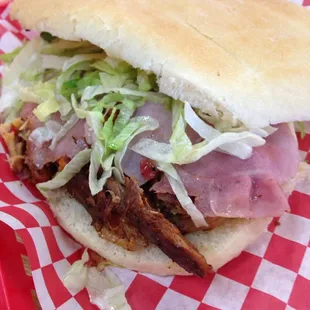 Cubana Torta (pork, chorizo, and ham)