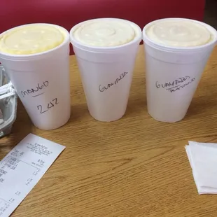 Licuados! Mango,Guayaba and Guayaba con Platano