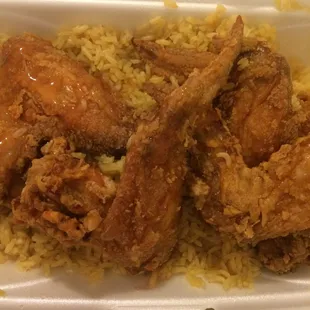 These wings and rice are life!!! So cheap too! About $5 and it will always leave you full and satisfied!