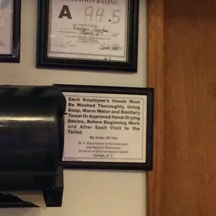 a mailbox with a certificate on it