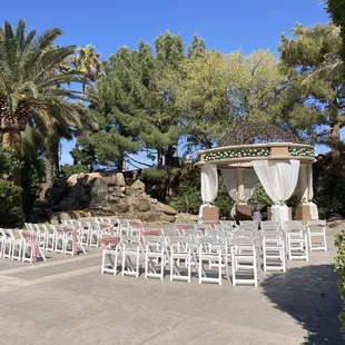 Outdoor ceremony space