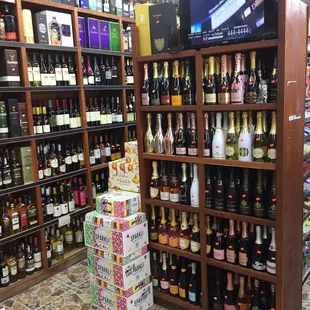 Fine champagne and fine wine selection