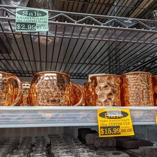 I might buy one of the copper cups.