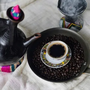 Coffee pot &amp; black coffee