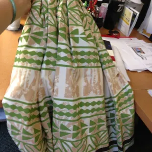 Lots of pa'u skirts in pretty patterns! Got this 3/22/13