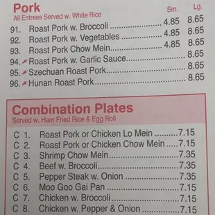 Menu pics