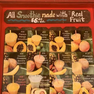 all smoothie made with real fruit