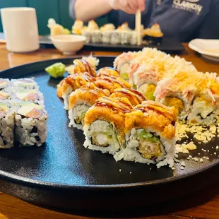 Philly Roll (left), MD roll, Bel Air Roll