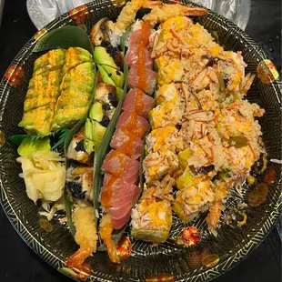 15. Roll Boat (5. American Dream, 6. Black Dragon, 7. Geisha, 1. Rainbow King Dragon (double)