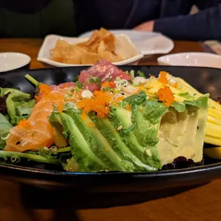 Sashimi salad. Delicious