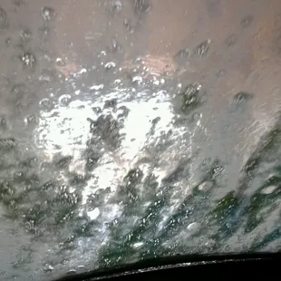 Car wash - soapy.