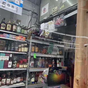 a variety of products in a store