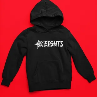 a black sweatshirt with the words heights printed on it