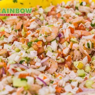 Homemade shrimp ceviche