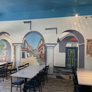 Painted art on the walls