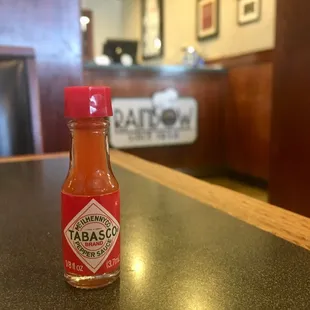 We always bring our own hot sauce to breakfast...