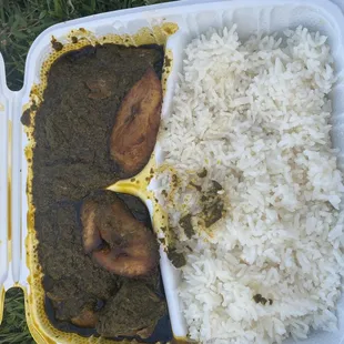 Cooked Or Fried Cassava With Fish