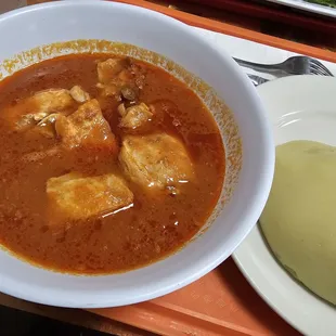Fufu Chicken stew
