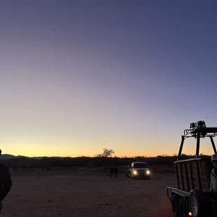 Sunrise before ride!