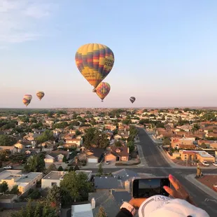 Flying high above Albuquerque NM
