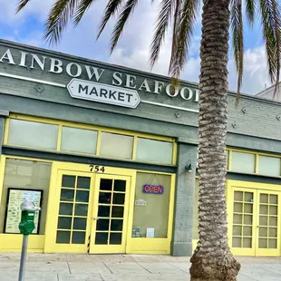 the front of the building