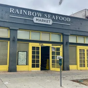 the front of the building