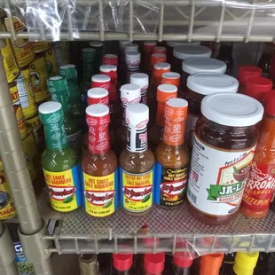 they have a decent selection of hot sauces - El Yucatecas are $2, a great price, too
