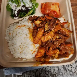 Spicy pork plate