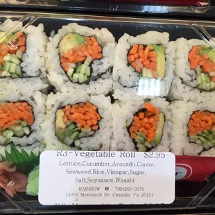 Cheap veggie rolls - probably the safest thing to get here